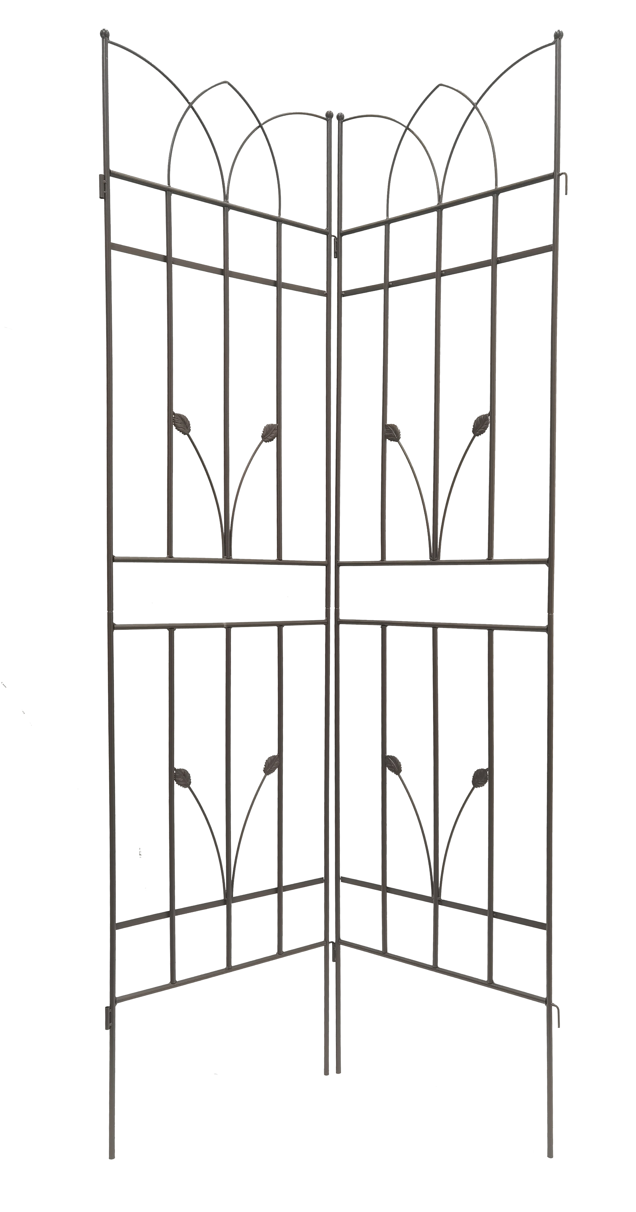 39F Inc. - Wholesale Trellis - 2-Pack Brown Metal Plant Trellis for Vines, 71in x 18in7