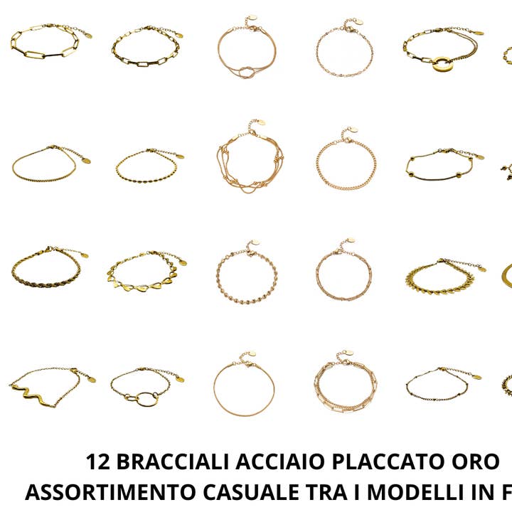Bracciali Steel set Oro per la vendita all'ingrosso da parte di ellee - creations