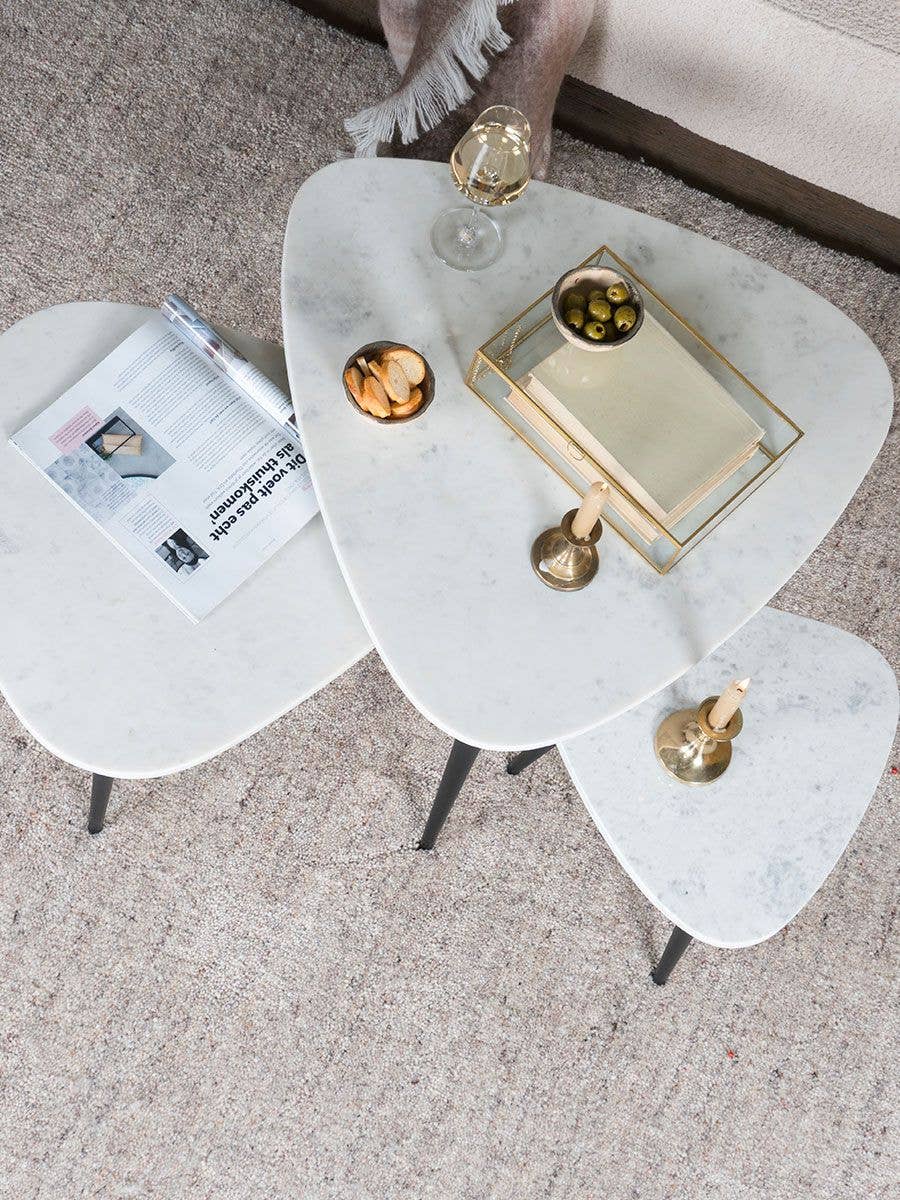 Home67 - Wholesale Coffee Table - Milou coffee table - Marble - 70 cm5