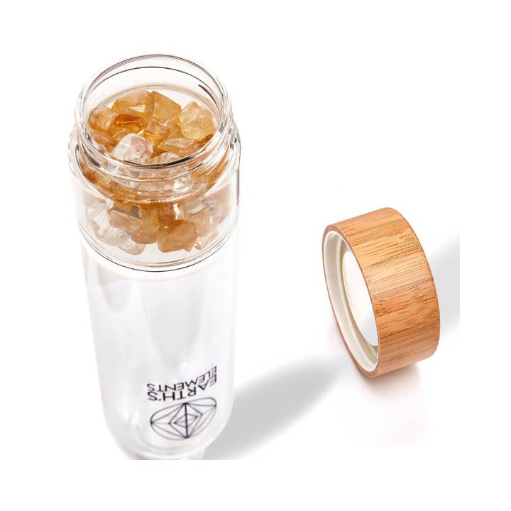 Earths Elements Wholesale - Wholesale Water Bottle - Crystal Water Bottle - Abundance