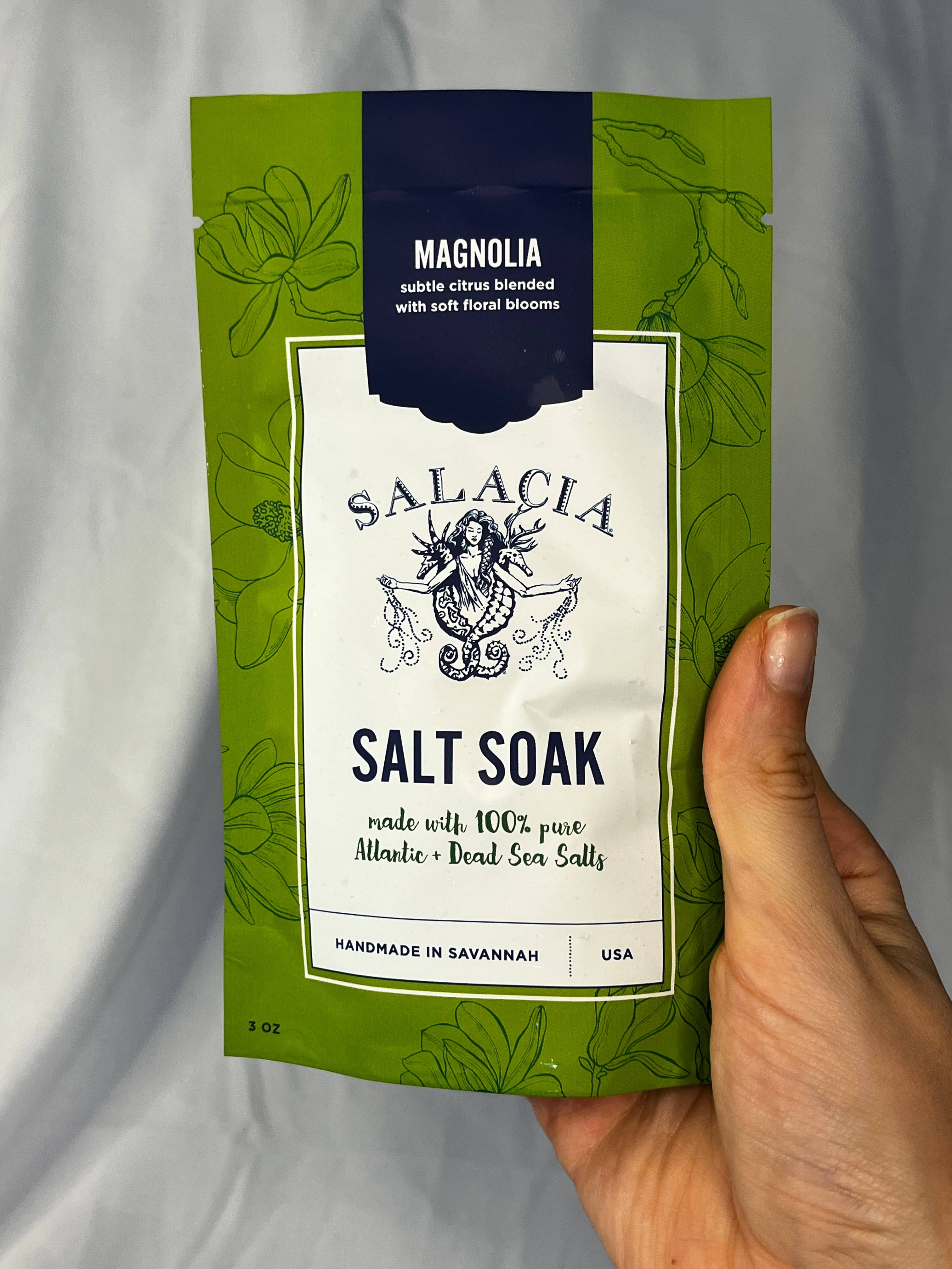 Salacia Salts | Soaps | Bath Bombs | Lip Balms | Soy Candles - Wholesale Bath Soak/Milk - Magnolia Salt Soak | SEA SALT W/ ESSENTIAL OILS | CLEAN2