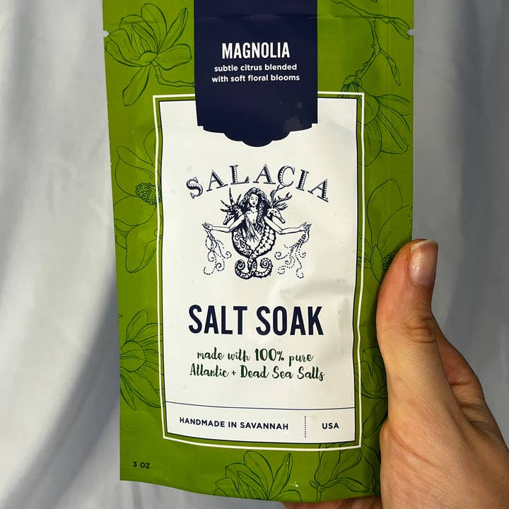 Salacia Salts | Soaps | Bath Bombs | Lip Balms | Soy Candles - Wholesale Bath Soak/Milk - Magnolia Salt Soak | SEA SALT W/ ESSENTIAL OILS | CLEAN2