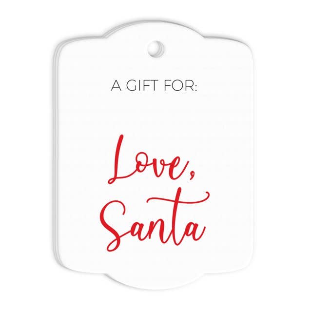 Christmas Love Santa presentetiketter för wholesale av So Sweet Party Shop, LLC