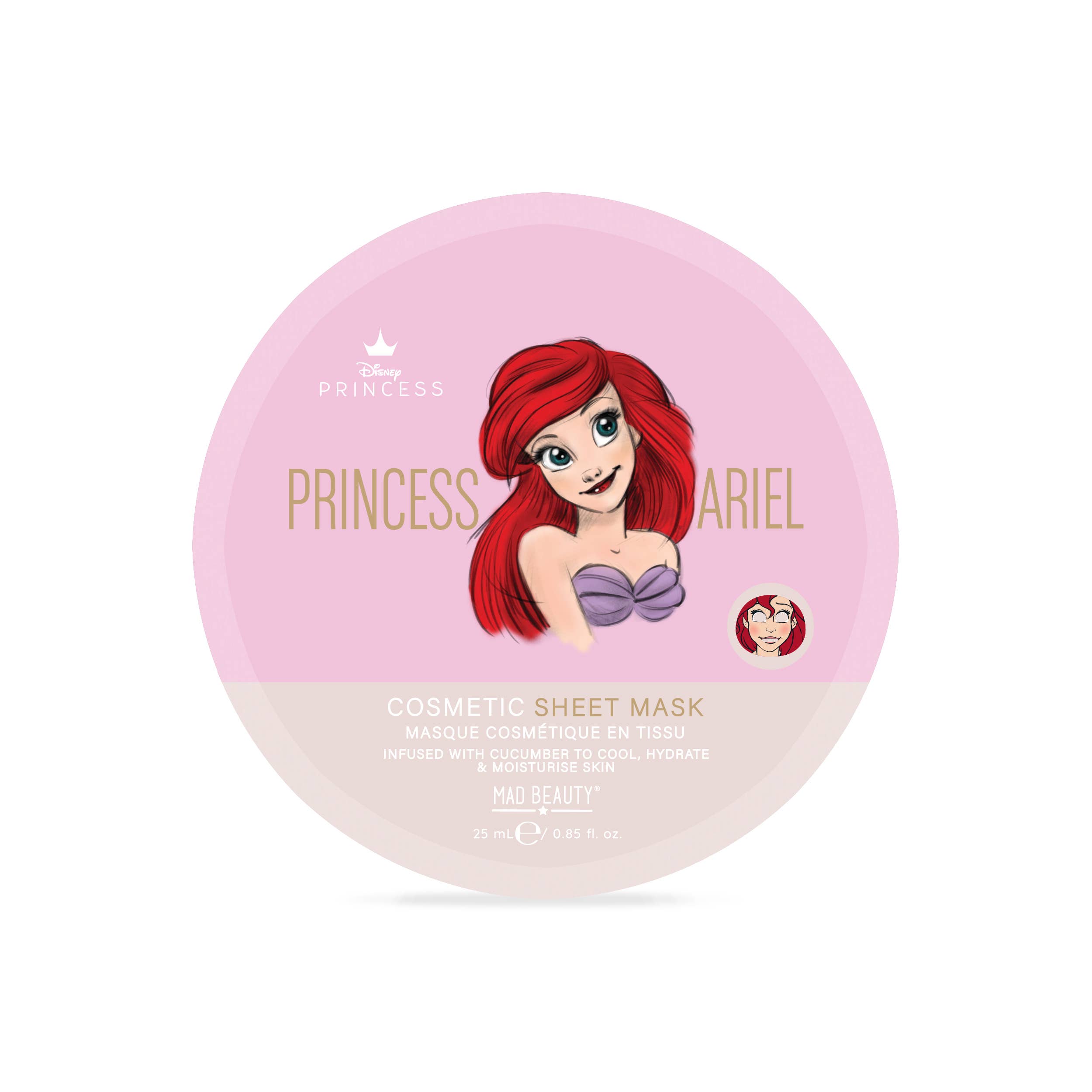 Mad Beauty – Engroshandel Ansigtsmaske – Mad skønhed Disney Pure Prinsesse Ariel kosmetisk arkmaske