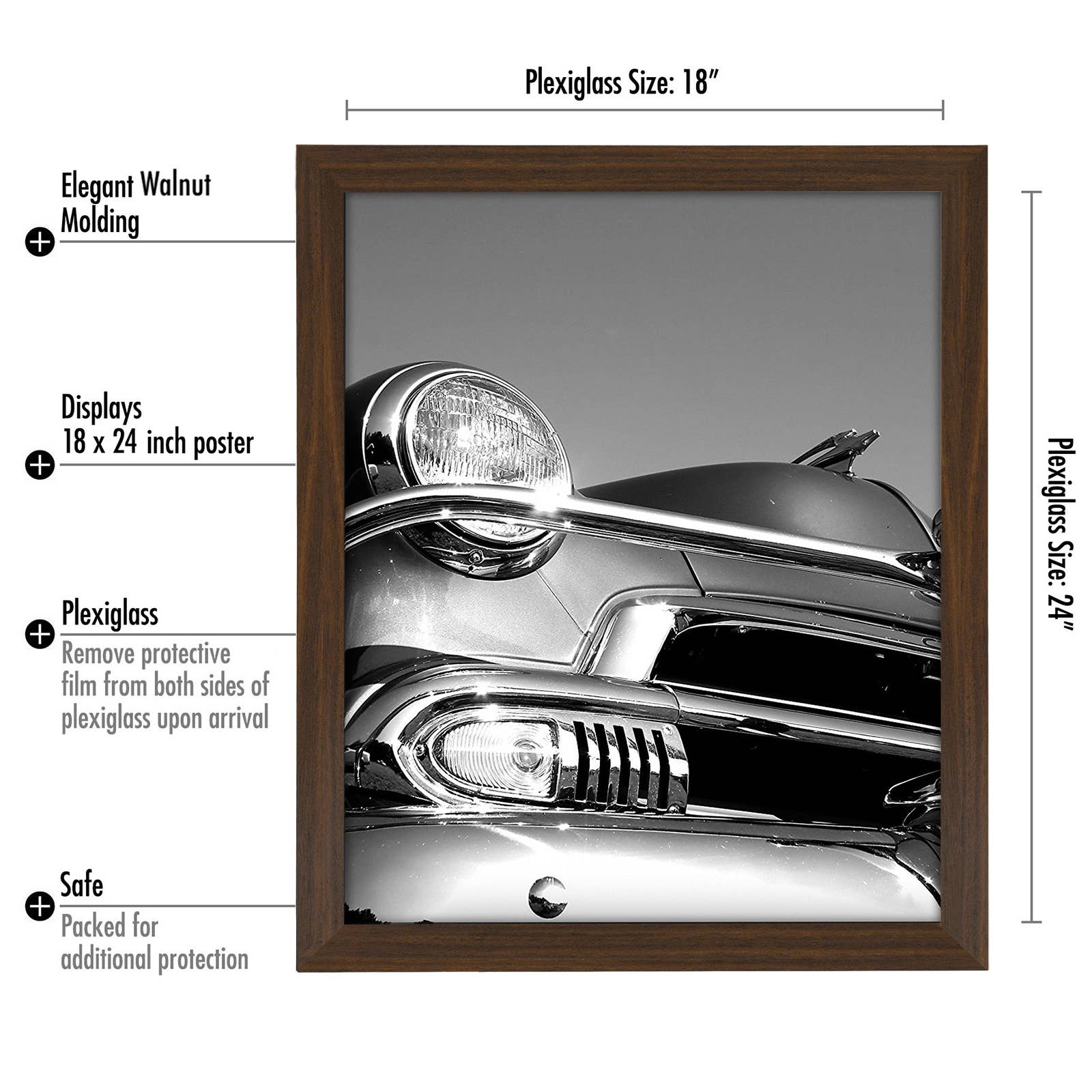 Americanflat - Wholesale Picture Frame - Americanflat Poster Frame with Wide Molding163
