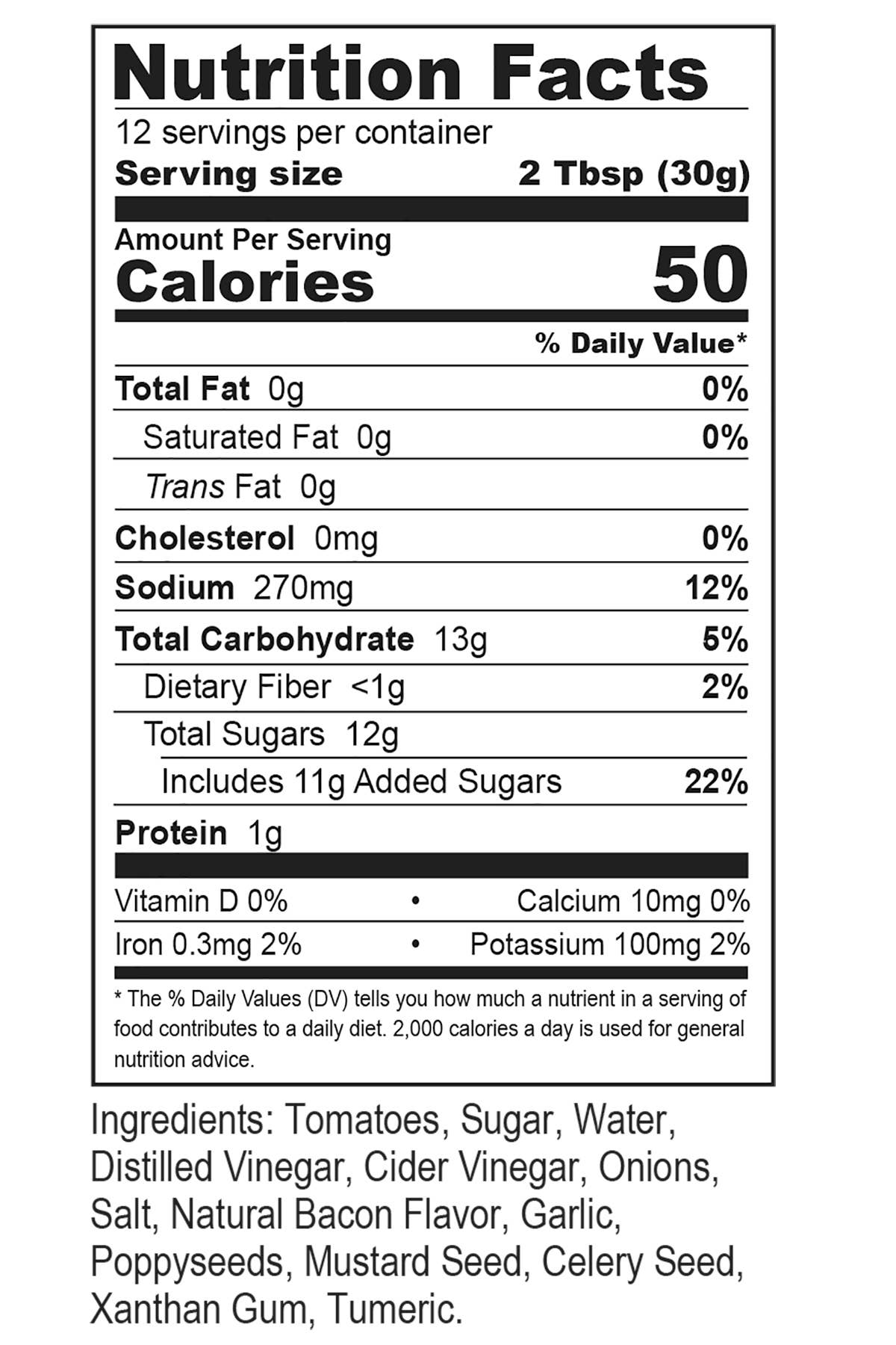 Cooper's Mill - Wholesale Salad Dressing - Tomato & Bacon Dressing - 12 fl. oz.1