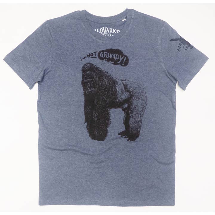 Gorilla bleu chiné foncé pour la vente par Aardvarks of Anarchy