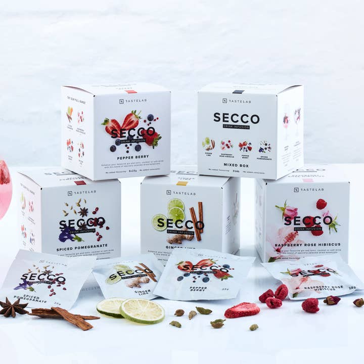 Secco Drink Infusion - Wholesale Cocktail Mix/Syrup - Classic Infusions Retail Starter Kit (15 boxes)