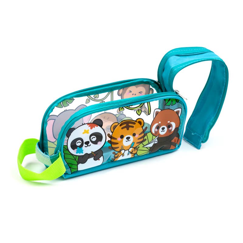 Puckator Ltd – wholesale Pencil case/pouch – Adoramals Wild Clear Window Pencil Case2