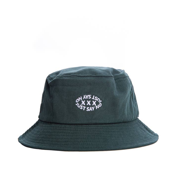 Logo Bucket Hat - Forest Green for wholesale by jxstsayno
