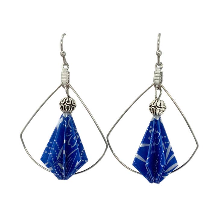 Origami Earrings (Water Resistant) - The Florence for wholesale by Paper Moon Origami Co.