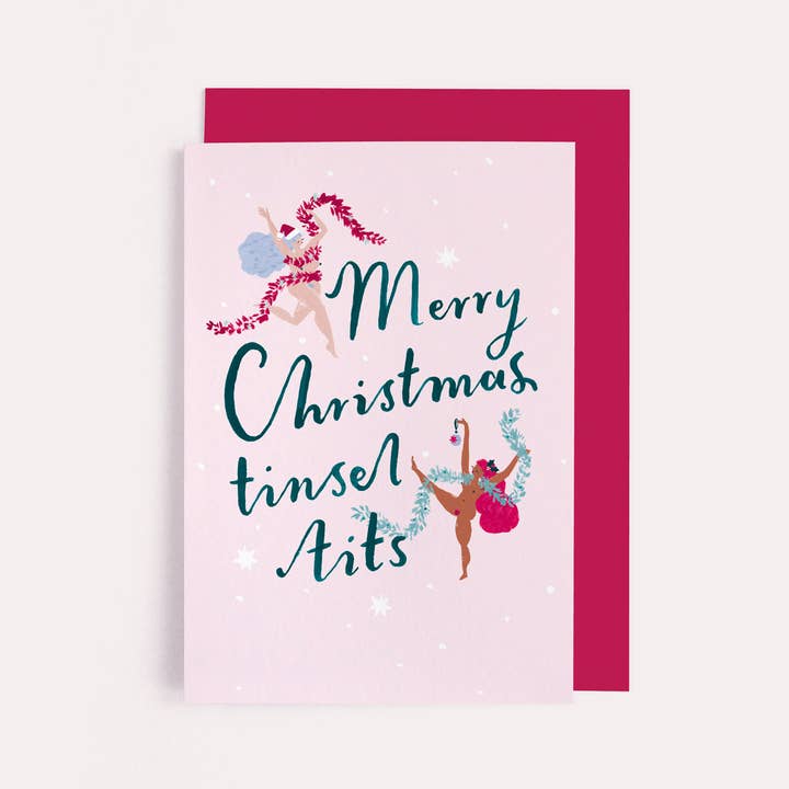 Sister Paper Co. – wholesale Christmas card – Tinsel Tits Christmas Card | Funny Christmas Card | Feminist1