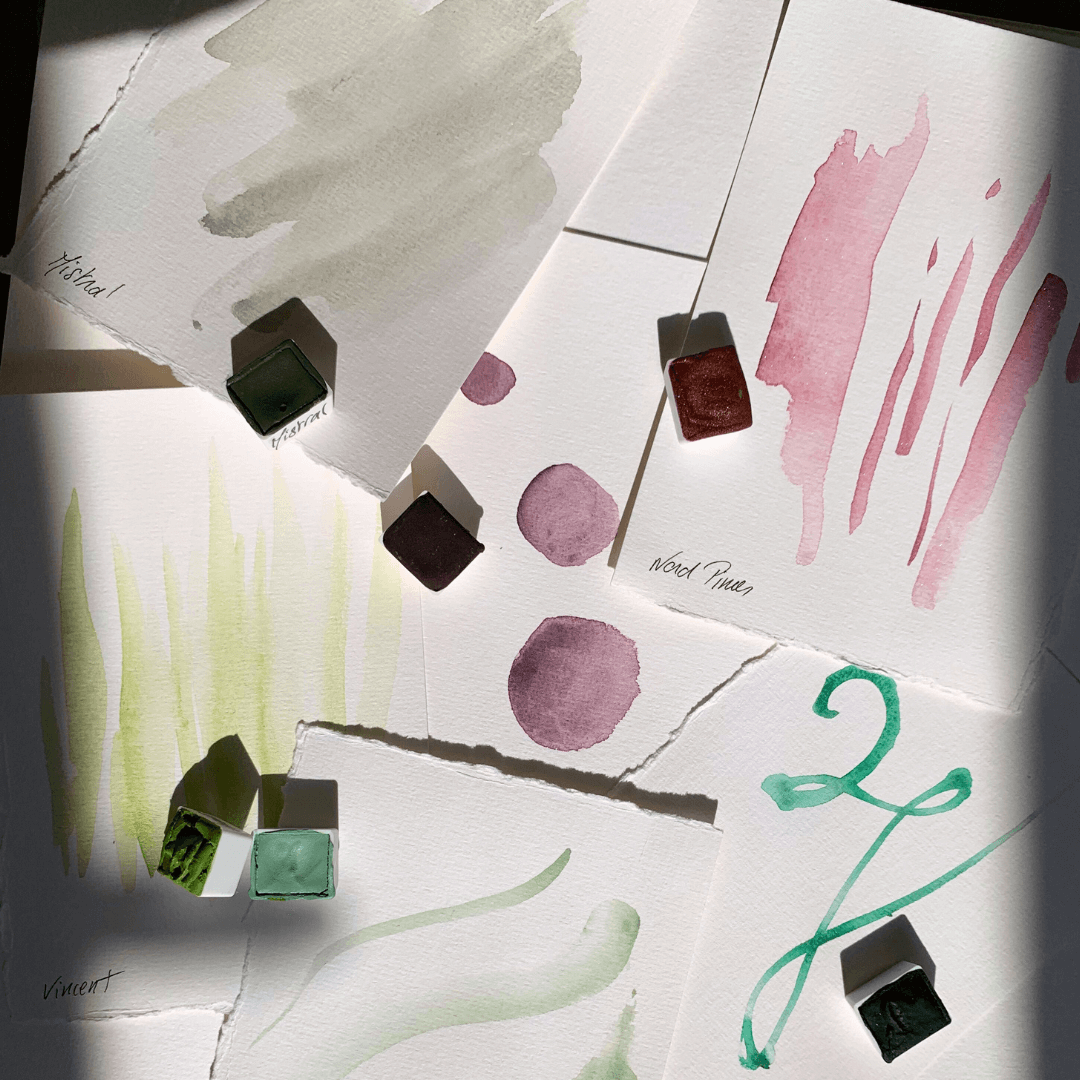 LA NOUVELLE VAGUE COULEURS - Wholesale Watercolor Paint - NEW - Handmade glitter watercolor - Rouge Nord-Pinus6