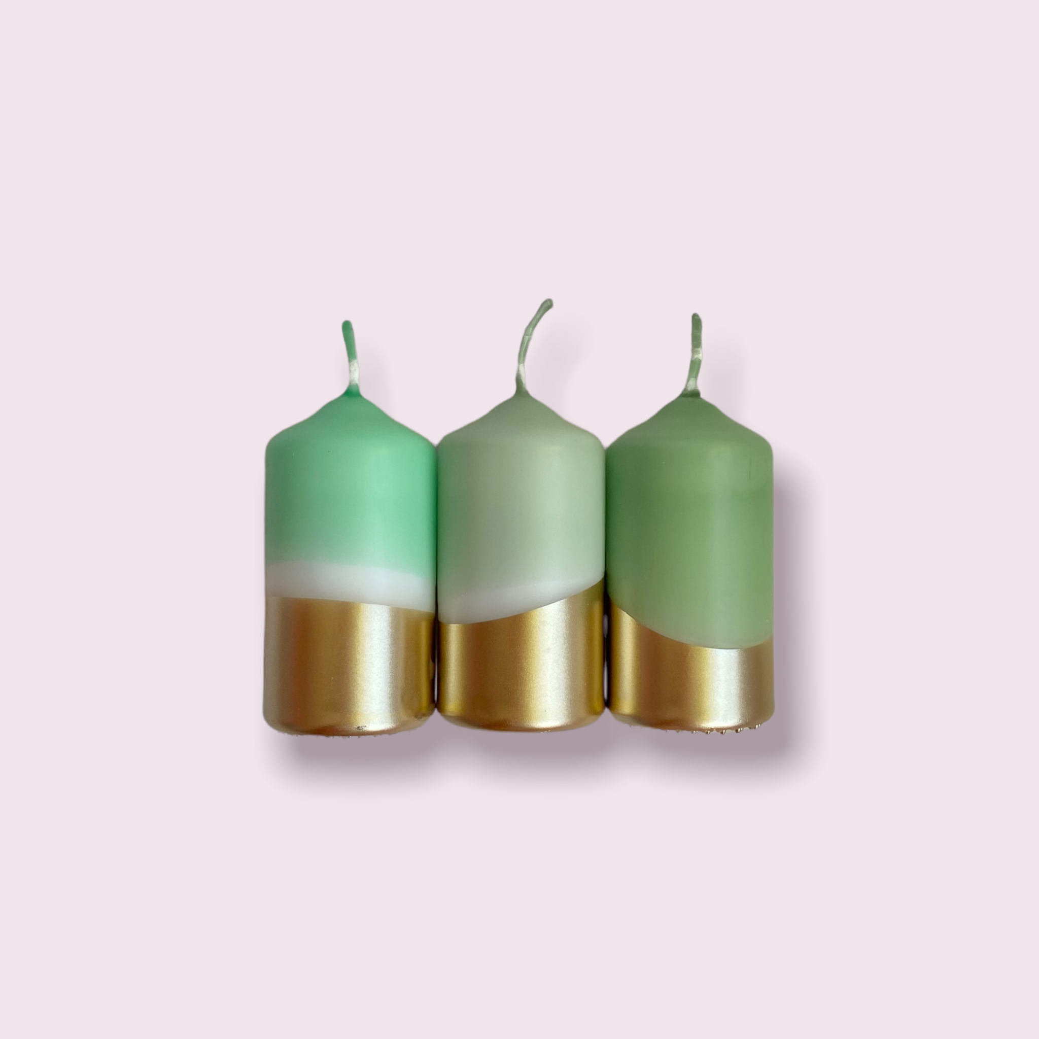 Pink Stories - Wholesale Pillar Candle - Dip Dye Bling Bling * Forest vibes1