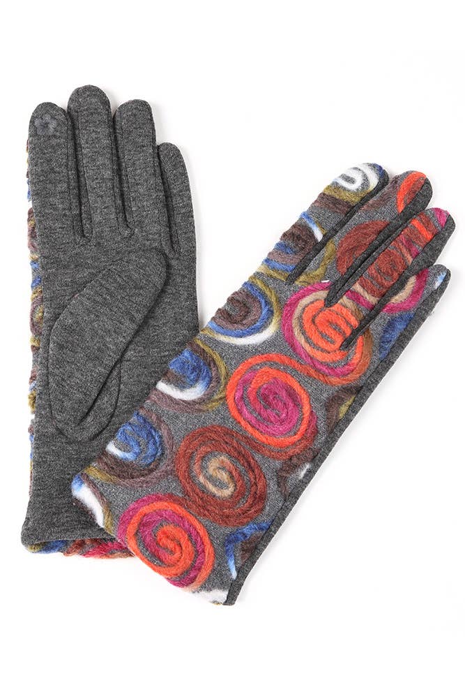 Hana - Wholesale Handschoenen - Dames - Modieuze handschoenen met geassorteerde wervelpatronen4