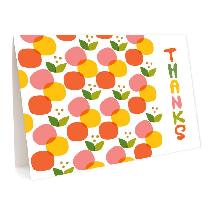 Summer Citrus Thank You Cards, Box of 6 for wholesale by Night Owl Paper Goods