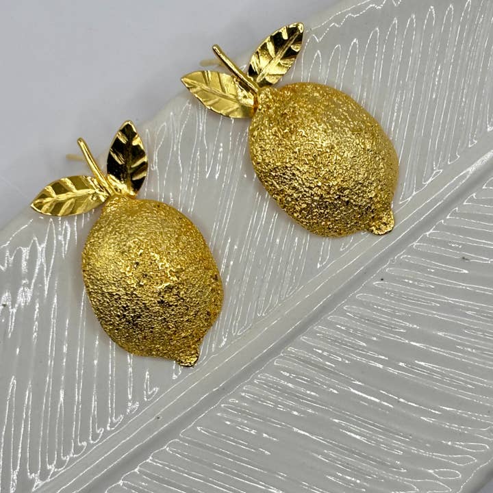 Lemon Earrings – Fresh and Playful Citrus-Inspired Jewelry for wholesale by Bellalu Jewelry and Accessories