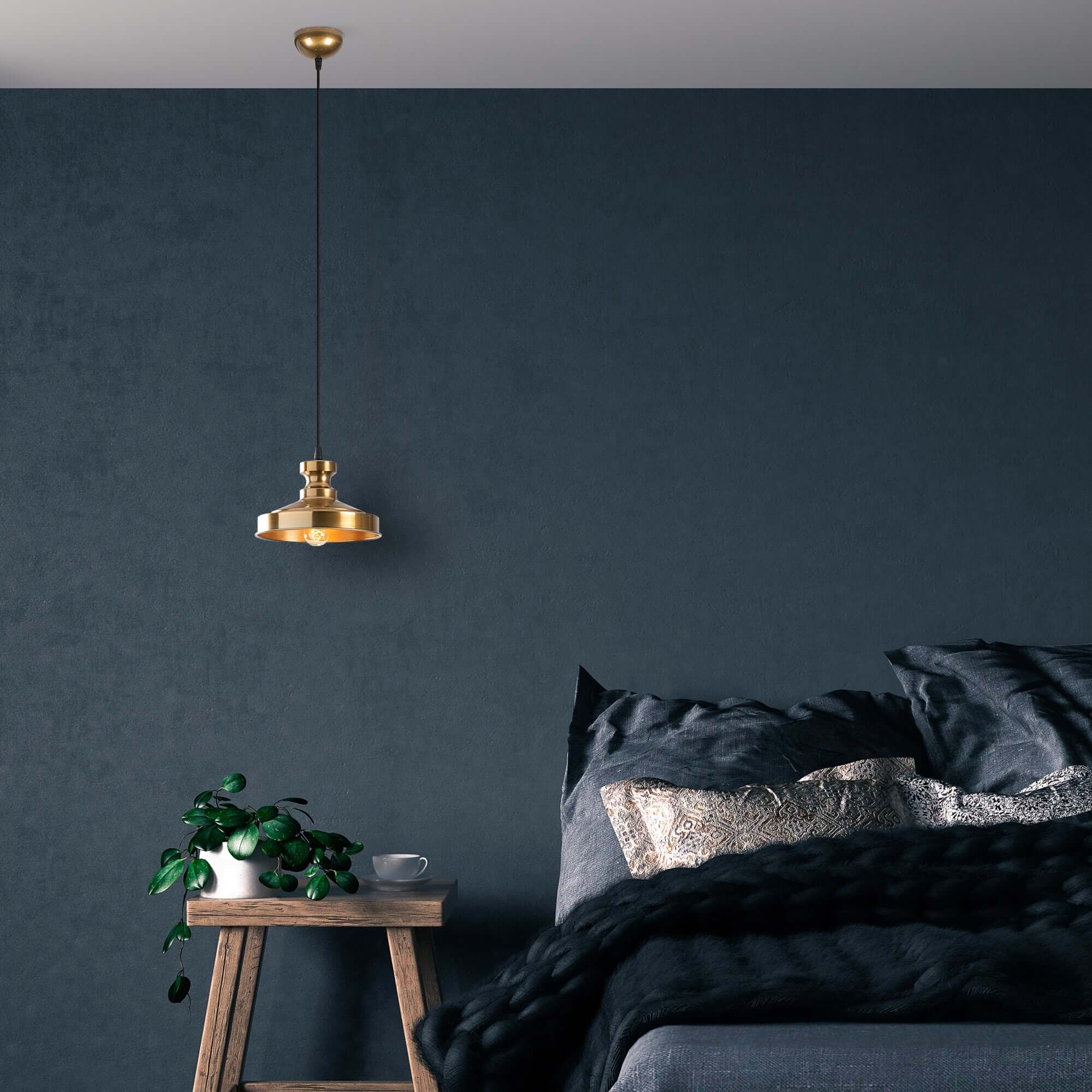 Swift Beacon - Wholesale Chandelier/Hanging Light - Luxe Vintage Brass Pendant1