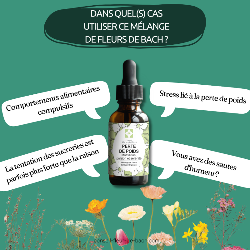 Conseil fleur de Bach - Wholesale Oral Supplement/Vitamin - Bach Flowers Weight Loss1