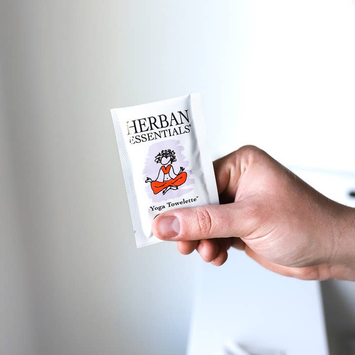 Herban Essentials - Wholesale Yoga Mat Cleaner - Yoga Towelettes - 20 Individual Essential Oil Wipes3
