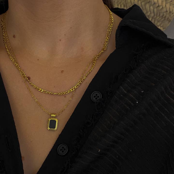 Sweet Grove Collective - Wholesale Jewelry Set - Charlotte Necklace Set in Black1