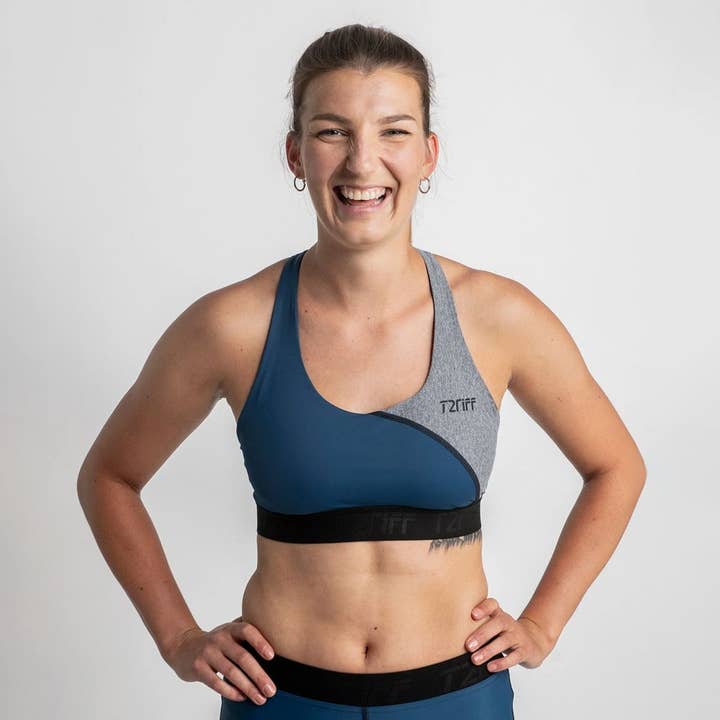 SPORT BRA ORIGINAL blu-grigio per la vendita all'ingrosso da parte di T2RIFF