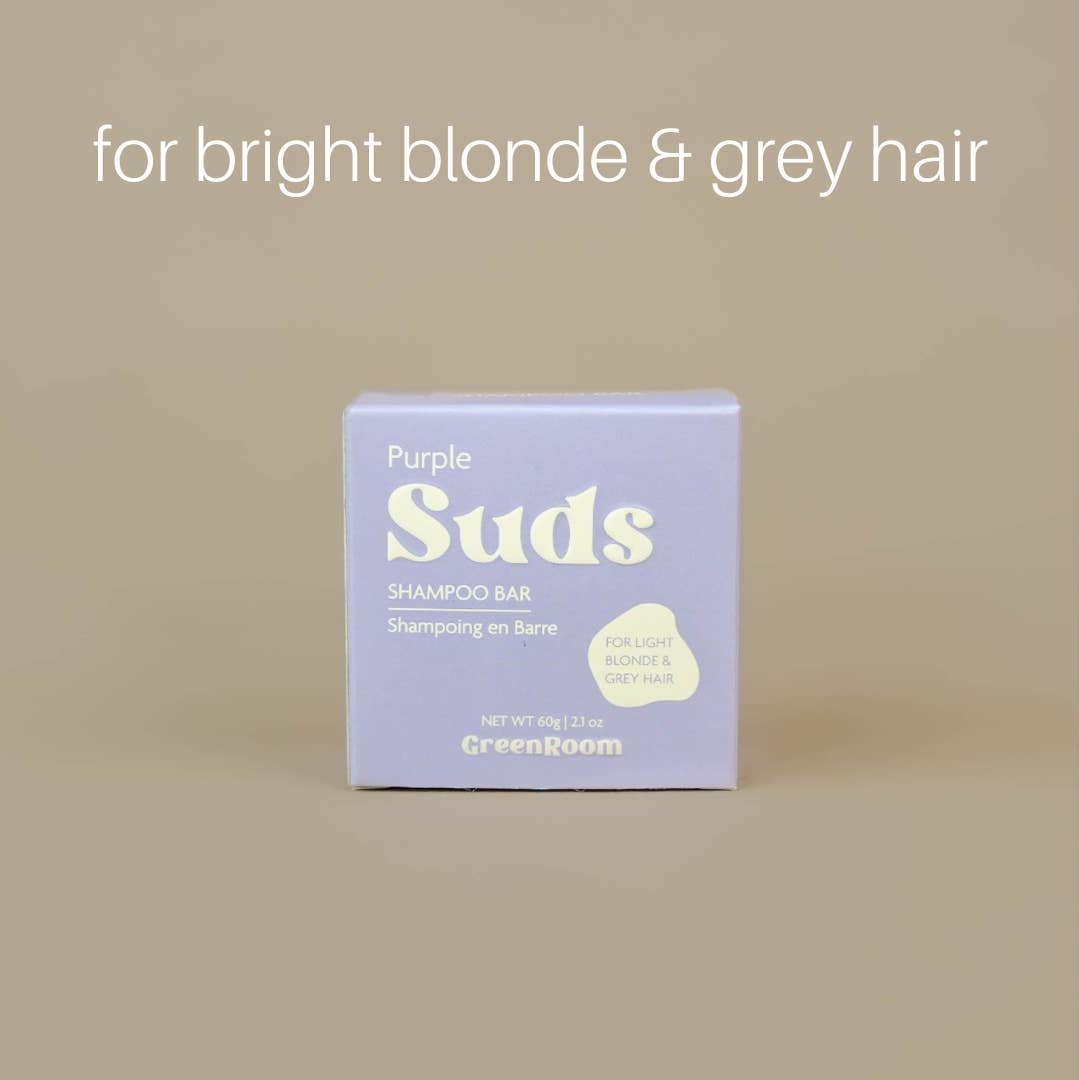 Green Room - Wholesale Shampoo Puck/Solid Shampoo - PURPLE Suds Shampoo Bar