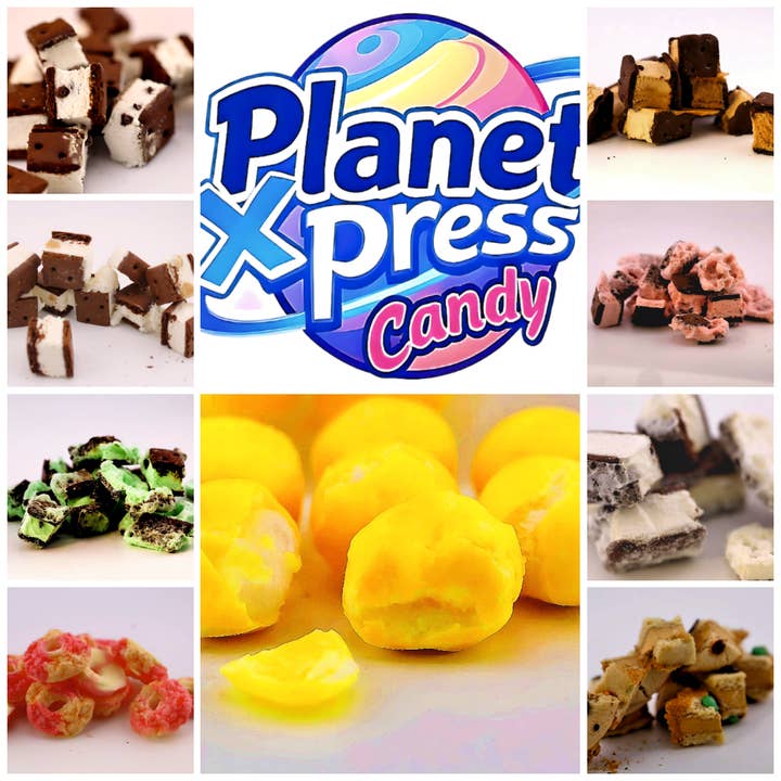 Alpha Wholesale - Wholesale Hard Candy - Planet Xpress Planet Twirls – Freeze-Dried Fruity Candy Twists – Sweet, Crunchy, and Colorful Space-Themed Snack – Shelf-Stable, No Refrigeration Needed