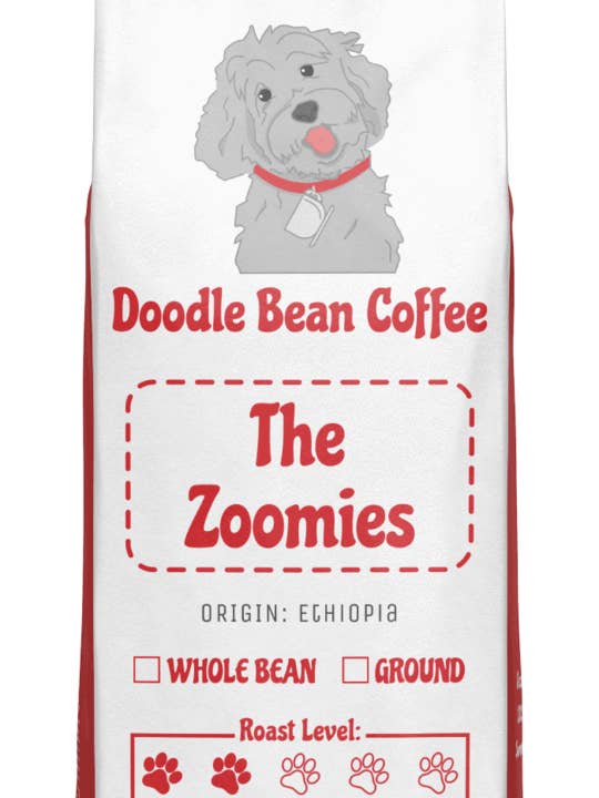 The Zoomies for wholesale by Doodle Bean Coffee LLC