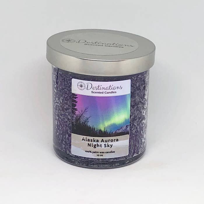 REMOVED BRAND - Wholesale Jar/Filled Candle - 10 oz Alaska Aurora Night Sky scents candle1