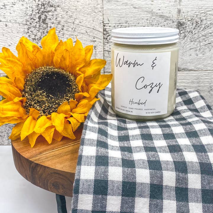 Hcubed Candles – Engroshandel Glaslys – Varm og hyggelig stearinlys – Flannel, vanilje & træ – 100% soya2