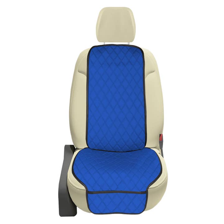 NeoSupreme Seat Protectors - Front Set - 1pc Solid Blue for wholesale by FH GROUP