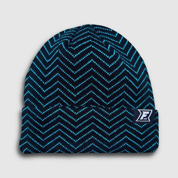 Berretto Chevron - Nero/Teal per la vendita all'ingrosso da parte di FaultLine395