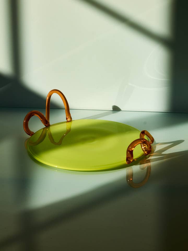 Travessa Wiggle por atacado de Sticky Glass