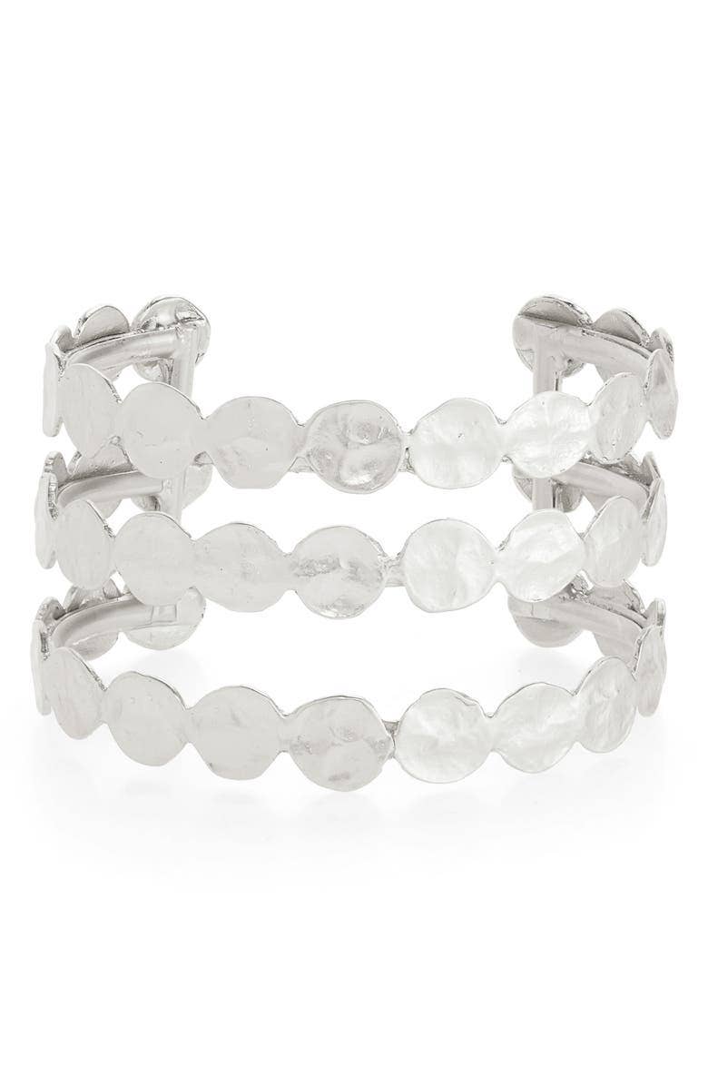 KARINE SULTAN - Vente Bracelet manchette - Manchette porte-monnaie élégante à trois rangées - Accessoire de mode4