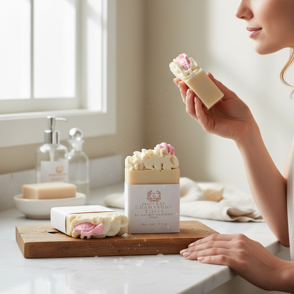 Gracie & Co. 1942 - Wholesale Bar Soap - Champagne Kisses Shea Butter Soap1