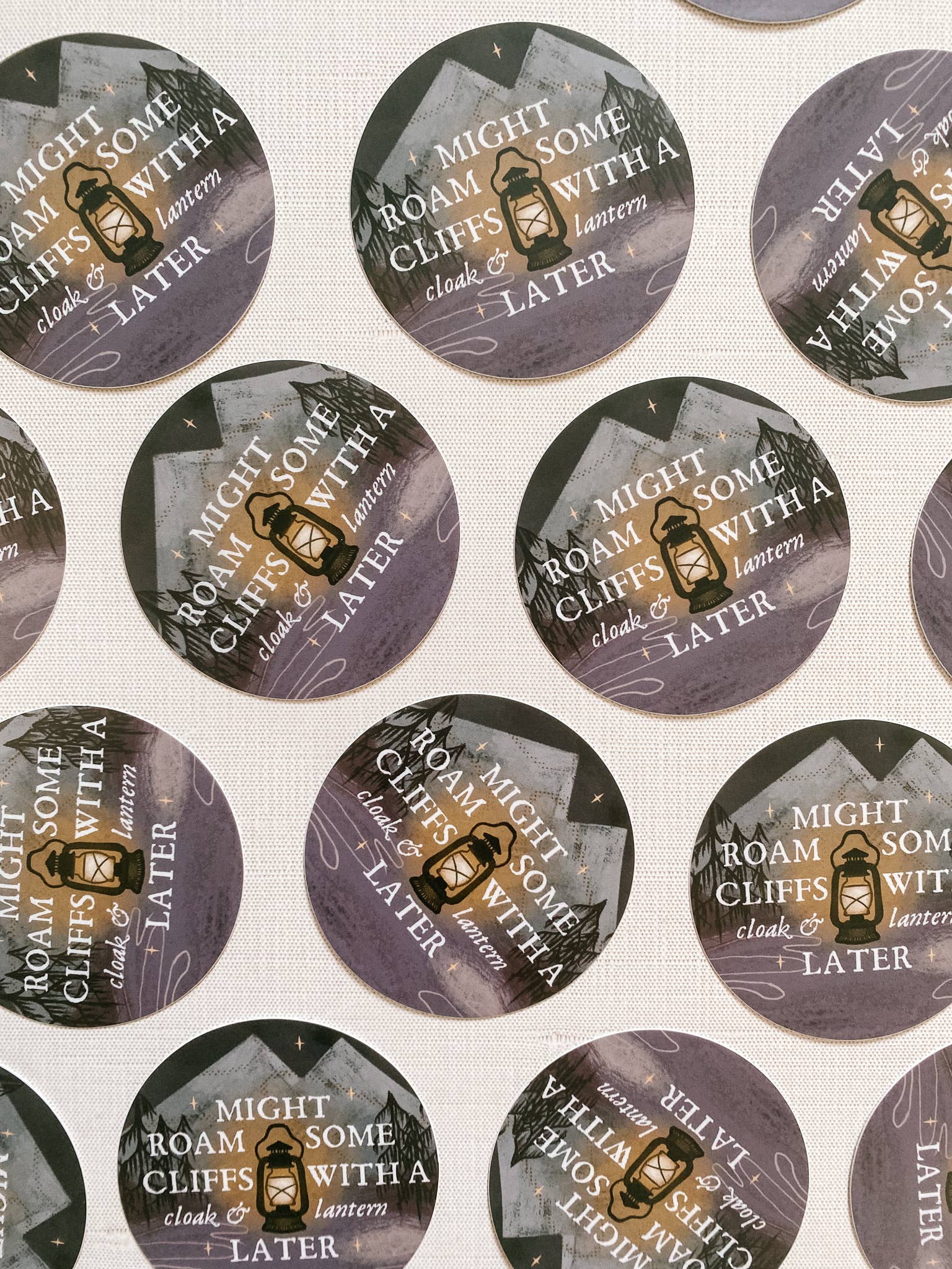Lantern Print Co. - Wholesale Sticker - Vinyl Sticker: Cloak and Lantern - 3" Matte finish1