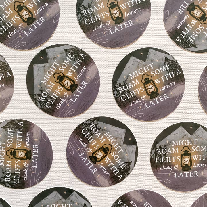 Lantern Print Co. - Wholesale Sticker - Vinyl Sticker: Cloak and Lantern - 3" Matte finish1