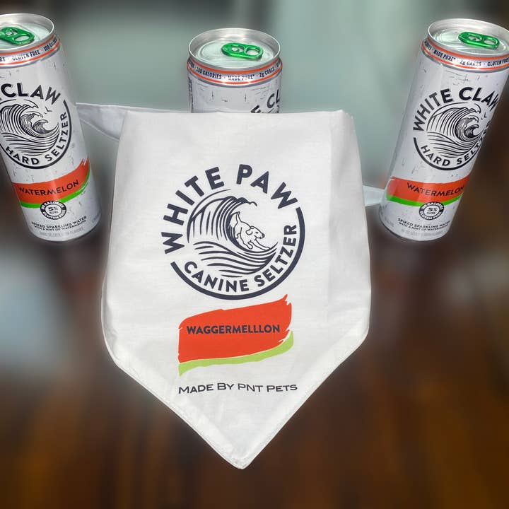 PNT Pets - Vente Bandana – chien - Bandana White Paw Dog3