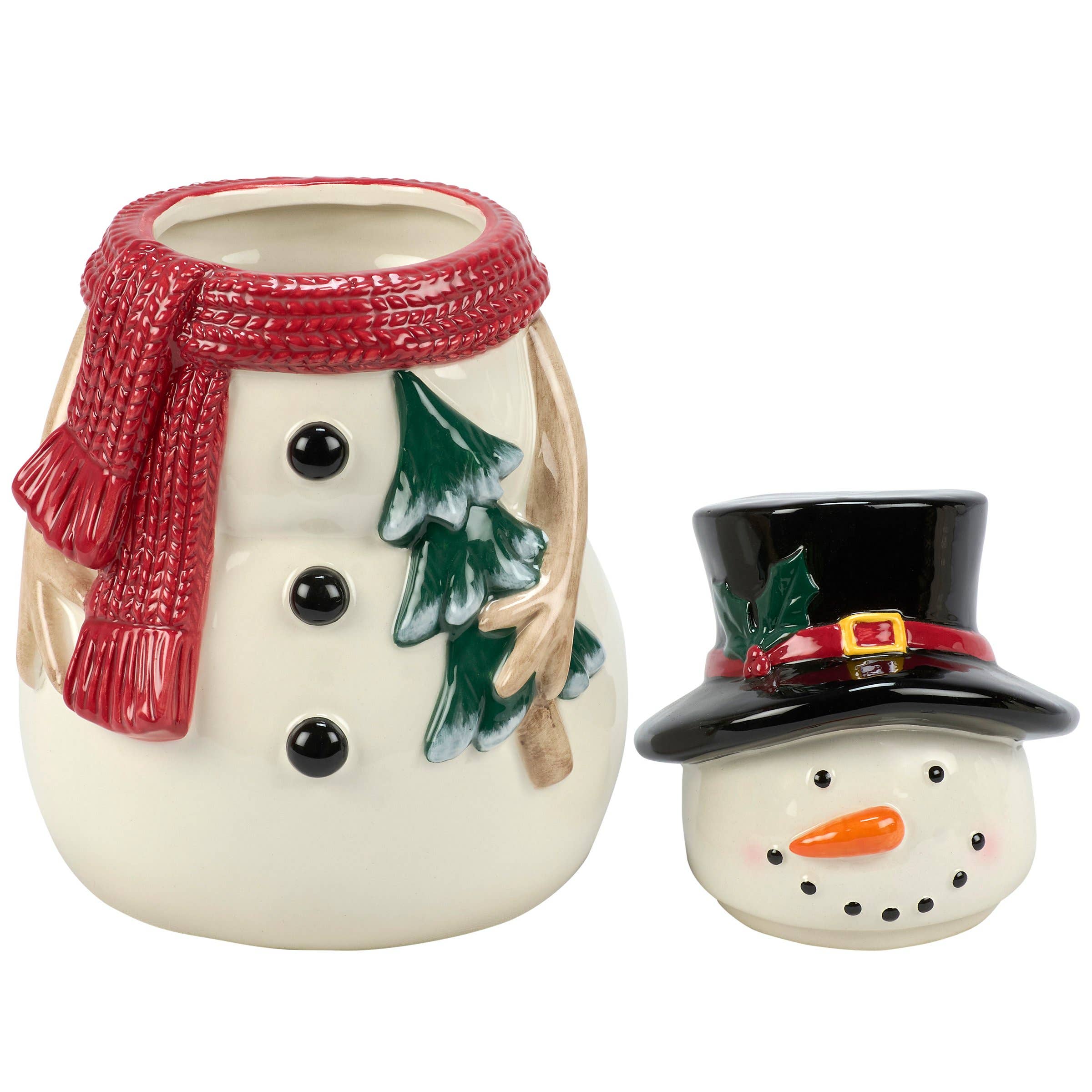 Primitives by Kathy - Wholesale Cookie Jar - Happy Snowman Cookie Jar2