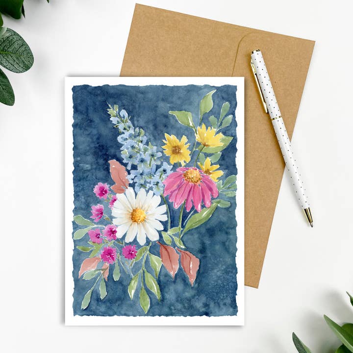 "Garden Retreat" Greeting Card 5x7" for wholesale by Shelly Cluff Art