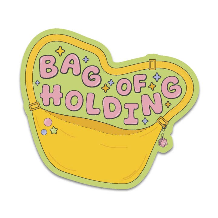 Bag of Holding Sling Bag Sticker for wholesale by The Franki Hanke