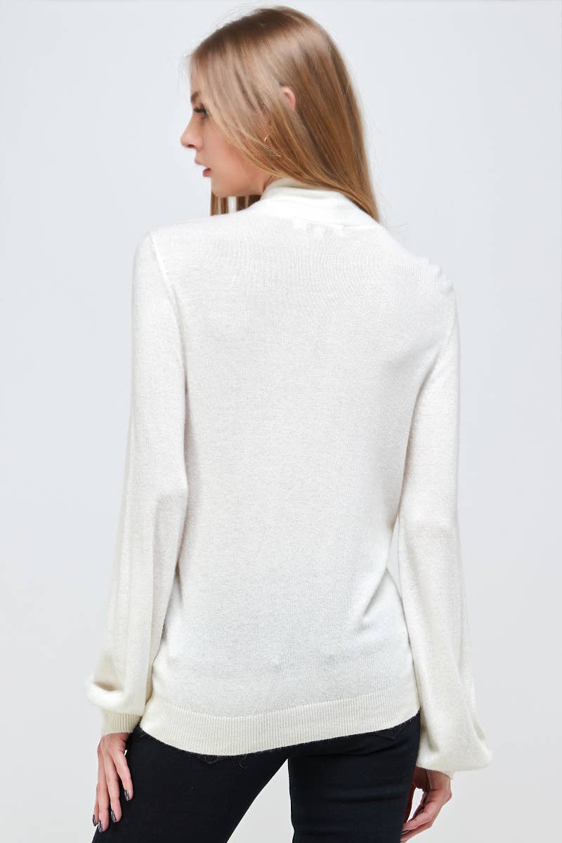 OLIVE MAUVE - Wholesale Knit Sweater - Women's - ST# FCL1260SW Tied neck henley sweater top11