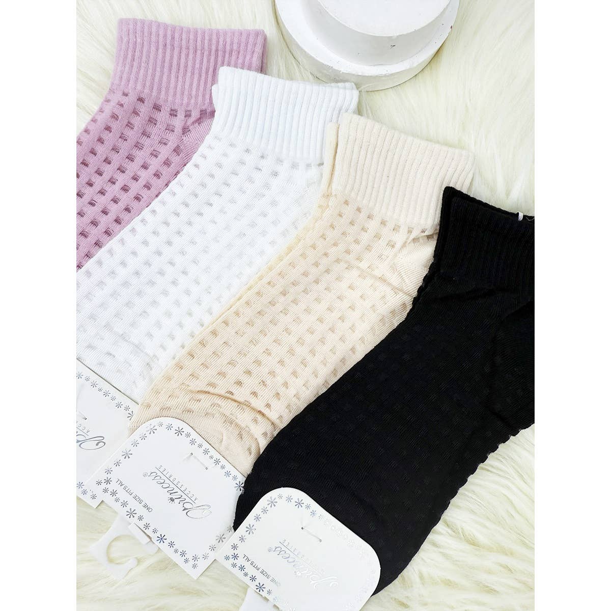 MIX COLOR Summer Waffle Shaped Socks for wholesale on Faire3