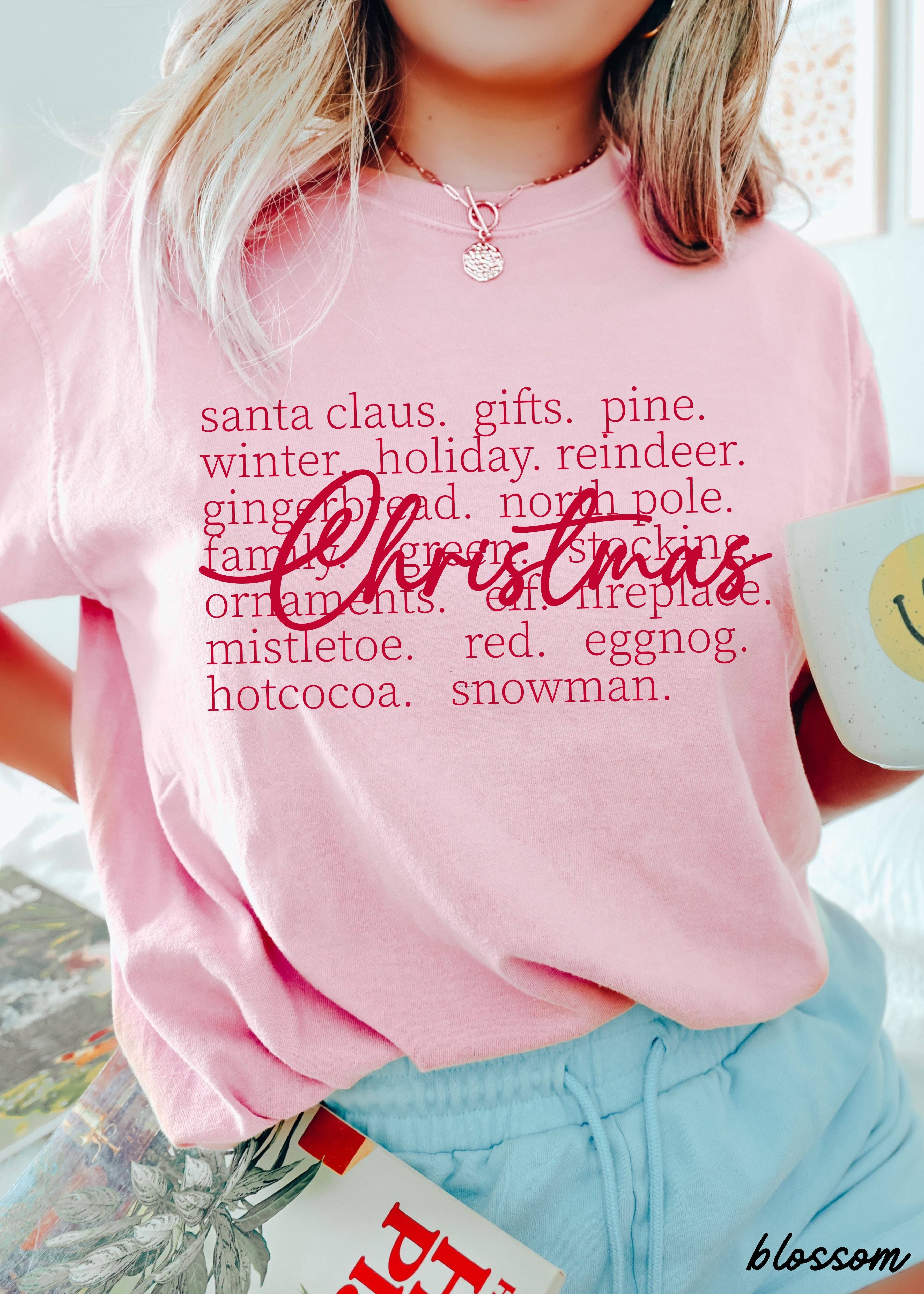 Chloe Vs Tank - Vente T-shirt sérigraphié – unisexe - T-shirt Christmas Words *7 couleurs (S-3X)6