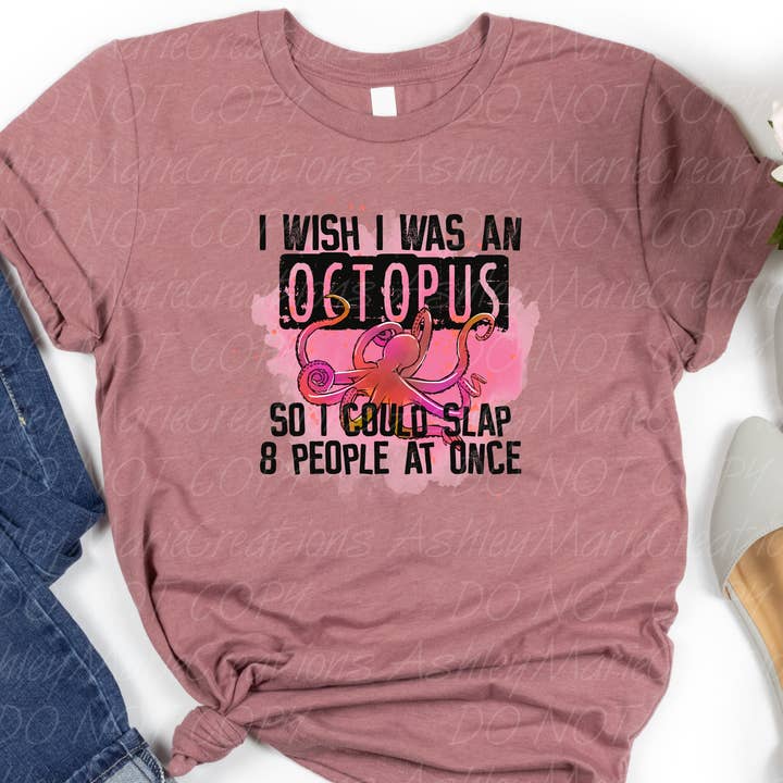 Jag önskar att jag var en bläckfisk för wholesale av Ashley Marie Creations