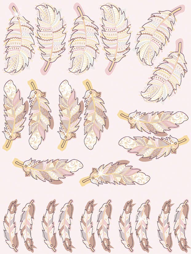 URSUS® / Buntpapierfabrik Ludwig Bähr GmbH & Co. KG - Wholesale DIY Craft Kit - Decorative set “dream catcher”, rose/gold4