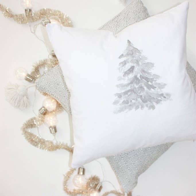 Akvarell julgran Kuddfodral för wholesale av Design District Co