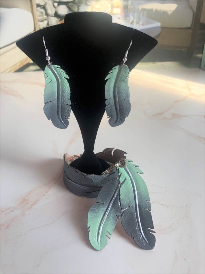 Cowgirl Junggesellinnenabschied Set, Lederschmuck für Festival/Rodeo für den Großhandel von AnH Silvertip Designs