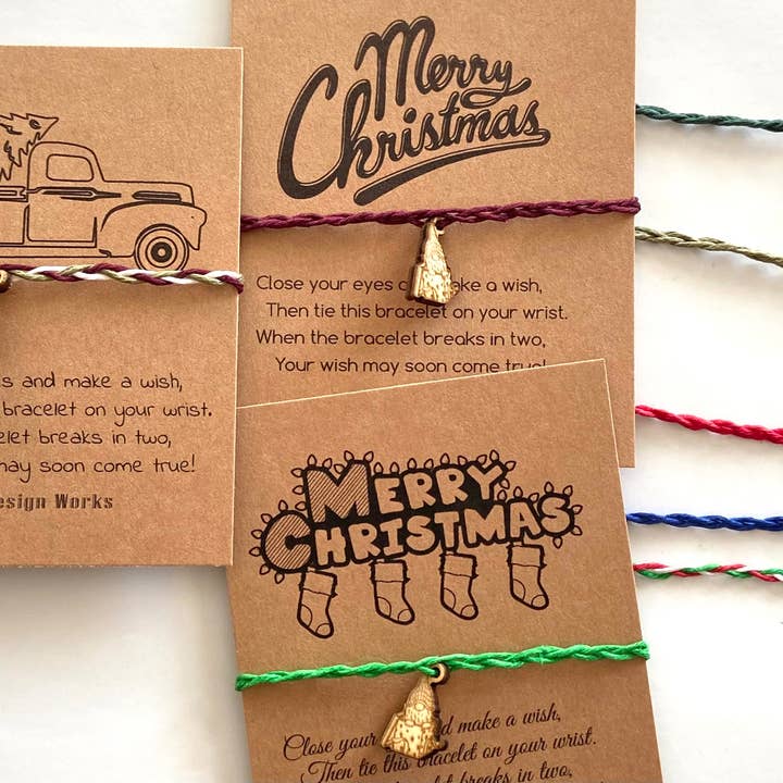 Pulsera de deseos con diseño de gnomo en caja de regalo para venta al por mayor de KL Design Works